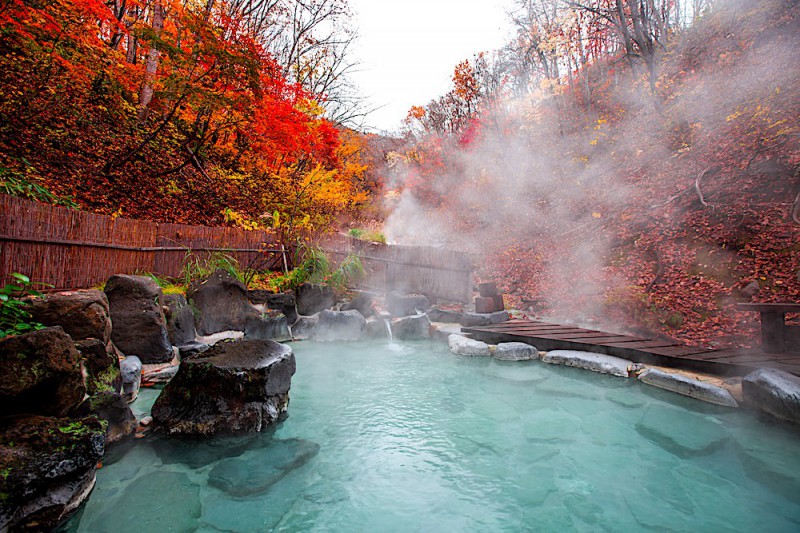 Horké prameny Onsen.