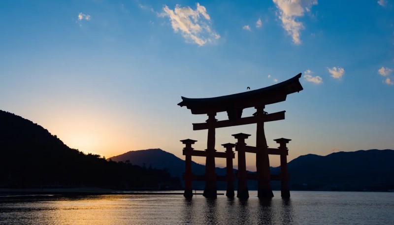 Svatyně Itsukushima na ostrově Miyajima.