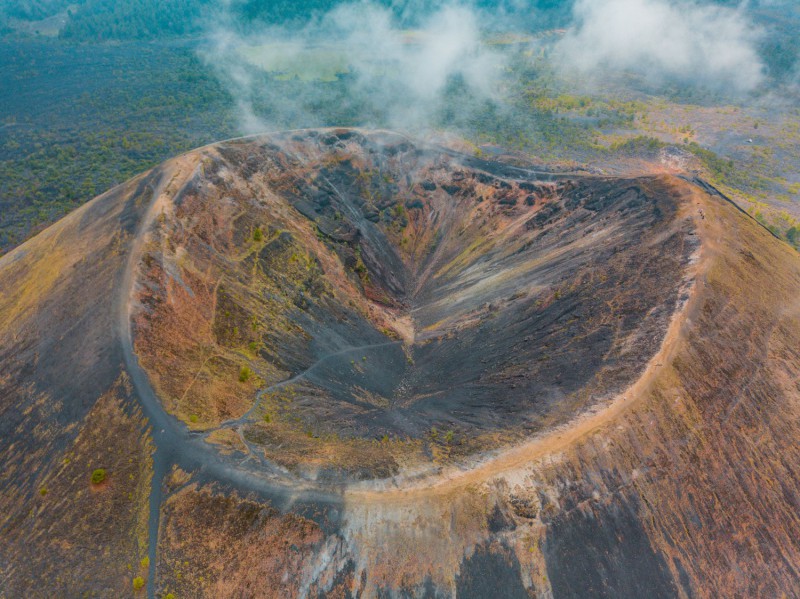 Volcán Paricutín v  Michoacán v Mexiku .