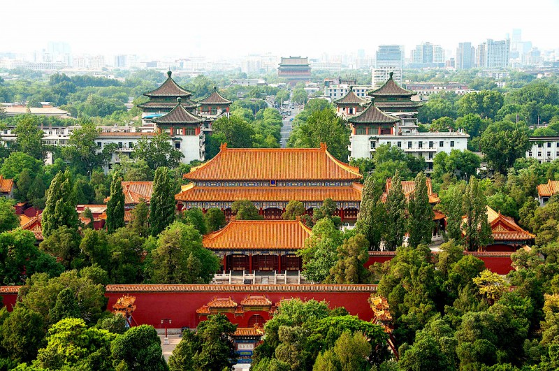 Historická část Pekingu.