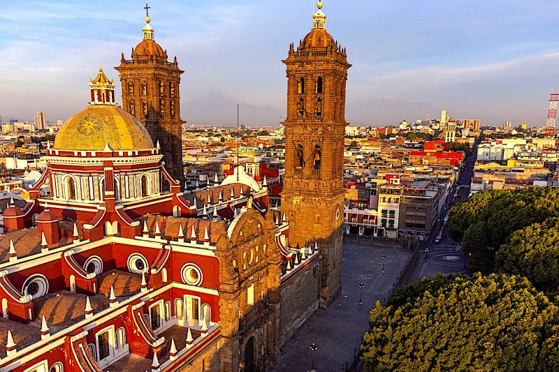 Puebla centrum města.