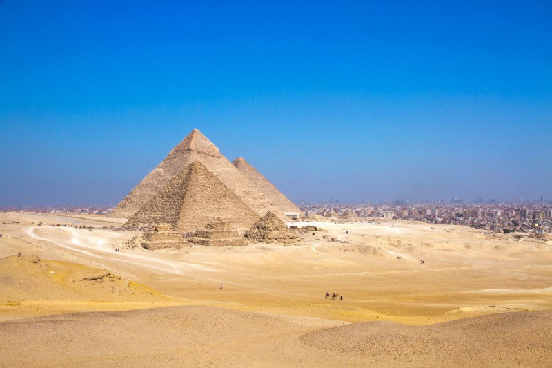 Komplex pyramid v Gíze.