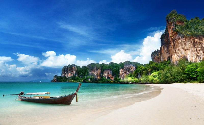 Railay beach v Ao Nang.