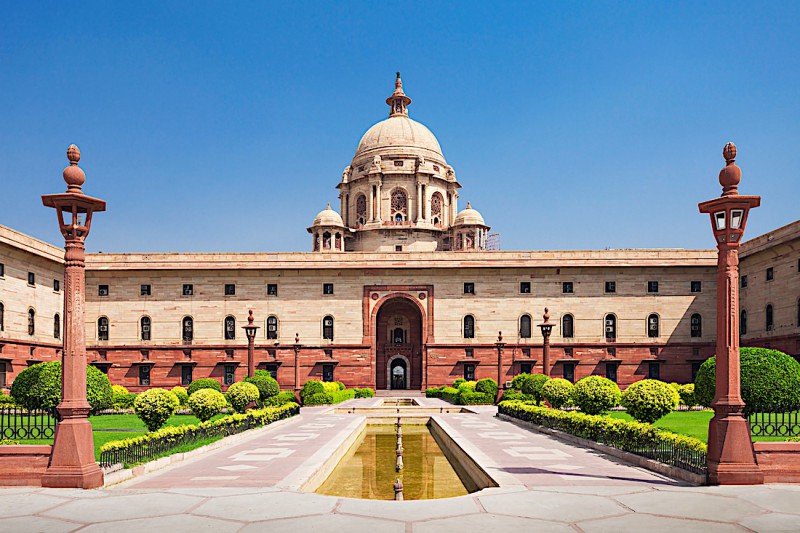 Rashtrapati Bhavan - prezidentský palác.