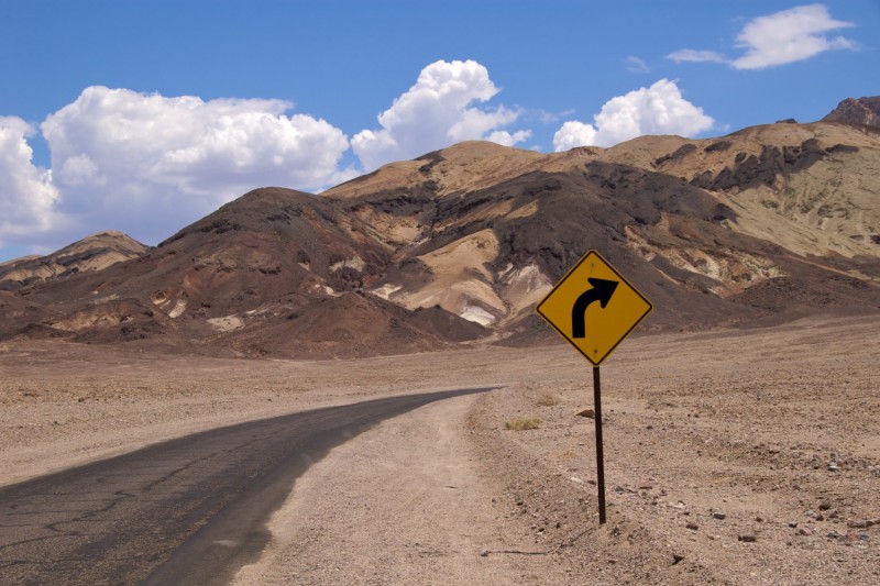 Cesta k NP Death Valley.