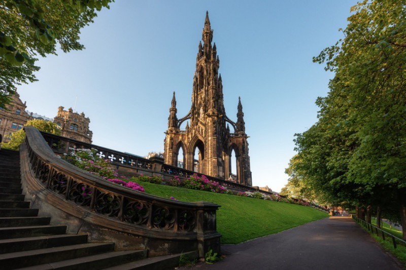 Gotický památník Scott Monument.