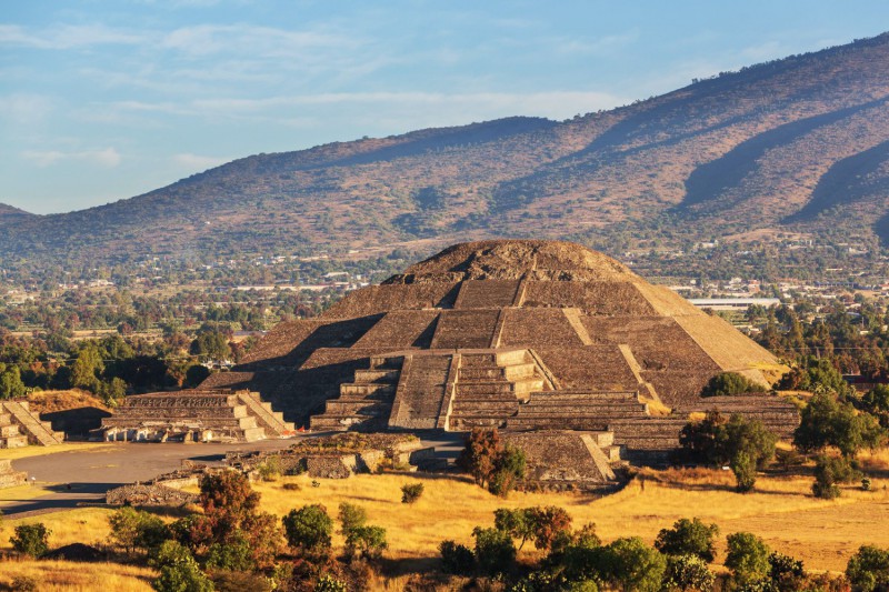 Teotihuacan pohled.