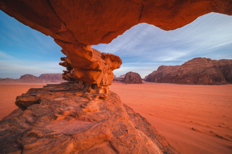 Oblast Wadi Rum.