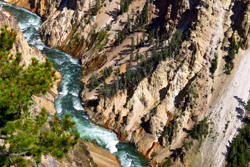 Řeka Yellowstone.