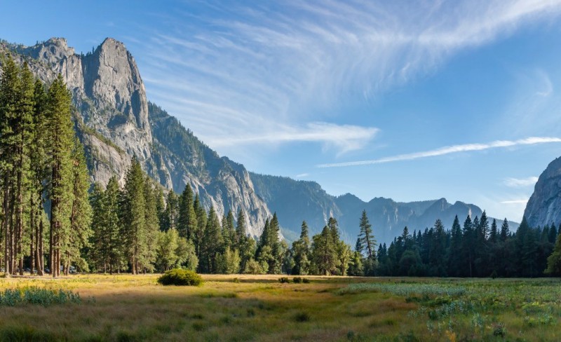 Pohled na Národní park Yosemite.