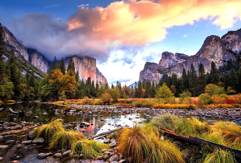 Krása NP Yosemite.
