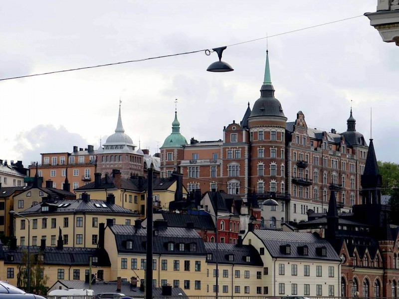 Krásná architektura Stockholmu.
