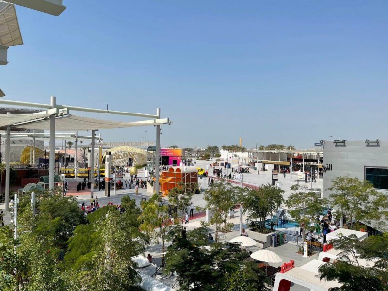 Pohled na areál Expo Dubai 2020.