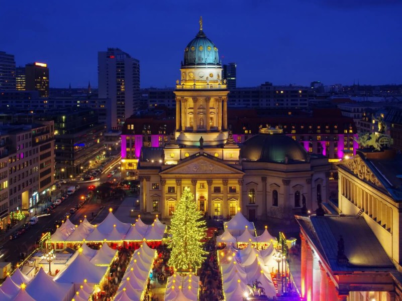 Vánoční trhy v Berlíně.