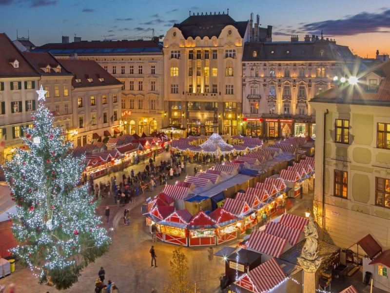 Vánoční trhy v Bratislavě.