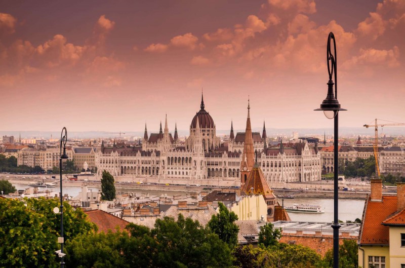 Výhled na Budapešť.