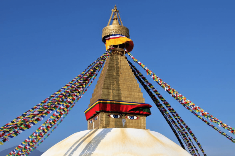 Buddhovy oči na Boudhanath