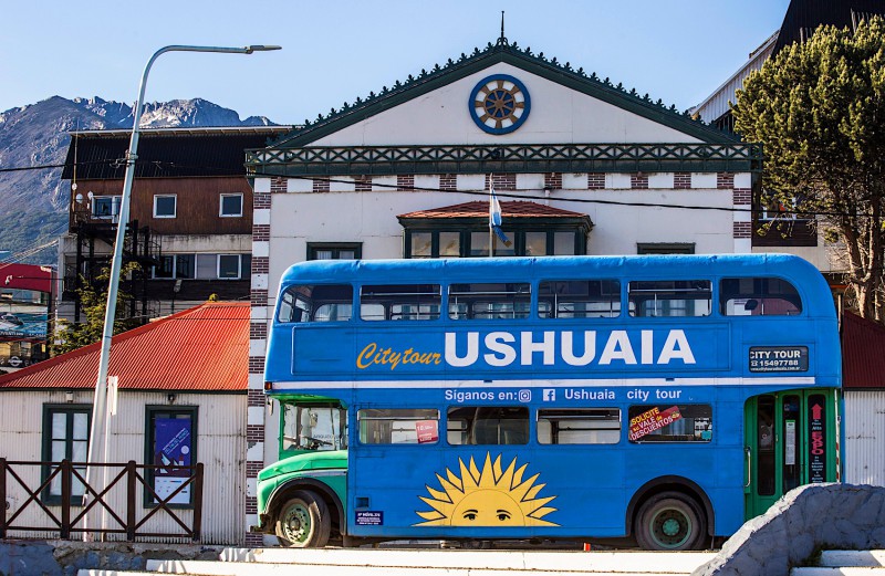 Autobus v Ushuaie.