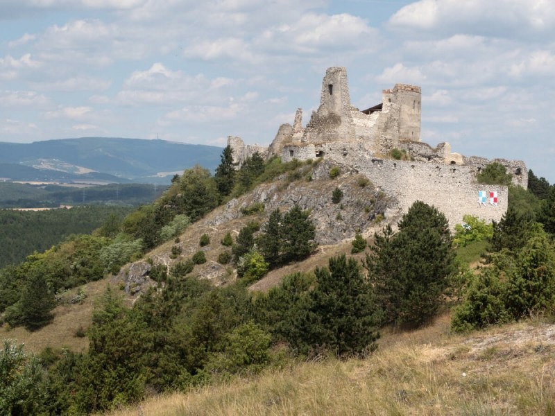 Čachtický hrad na Slovensku.