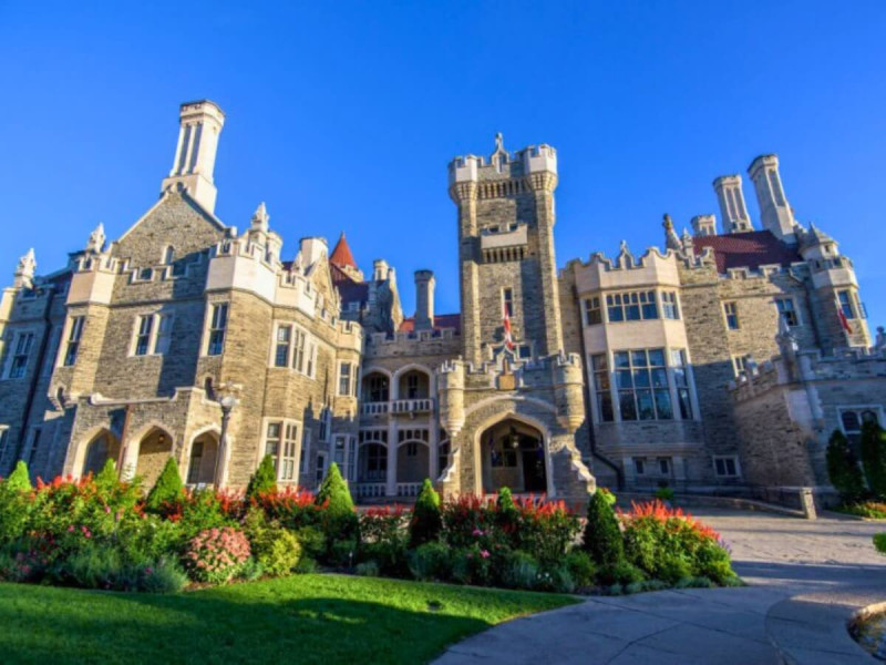Pohádkový hrad Casa Loma v Torontu.