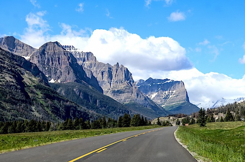 Cesta do Glacier National Park.