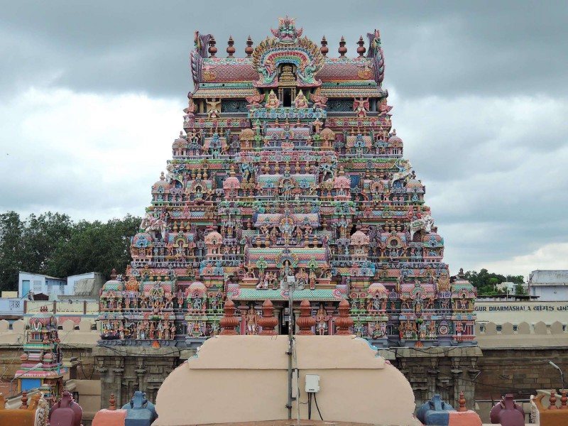 Chrám Sri Ranganathaswamy v Indii.