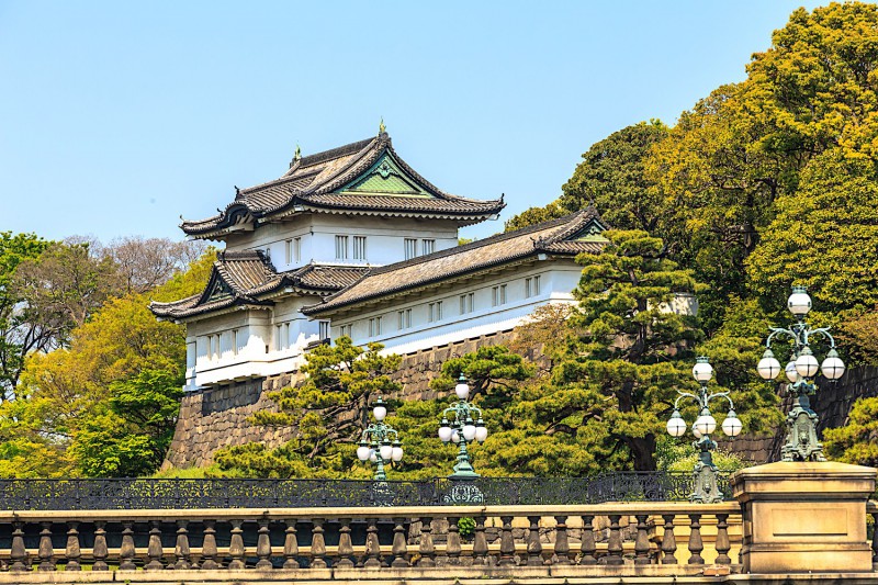 Cisařský palác v Tokiu.