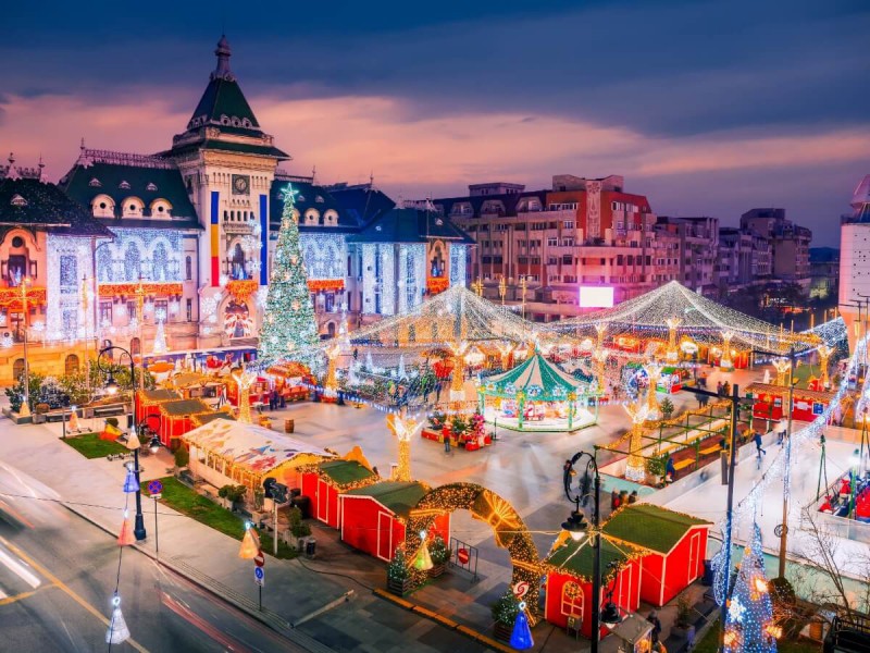 Vánoční trhy v Craiově.