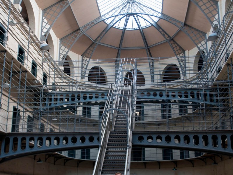 Vězení Crumlin Road Gaol v Belfastu.