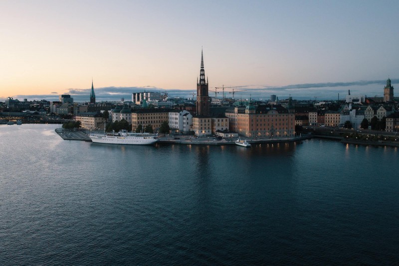 Čtvrť Södermalm ve Stockholmu.