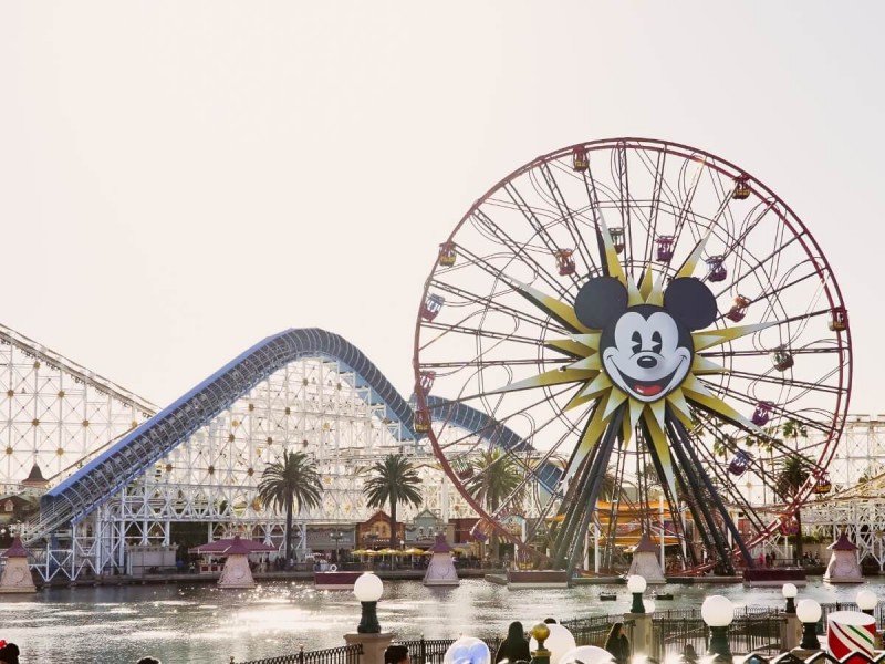 Zábavní park Disneyland v Kalifornii.