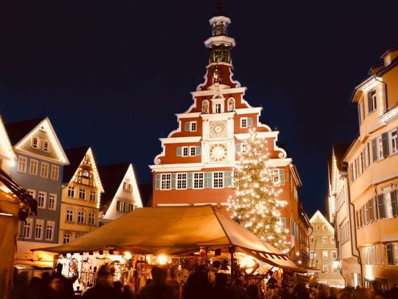 Vánoční trhy v Esslingenu.