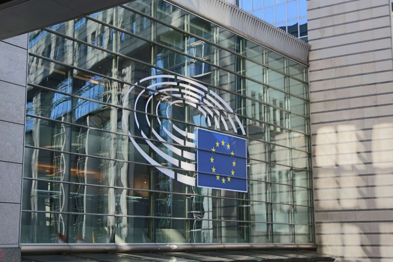  Evropský parlament v Bruselu.