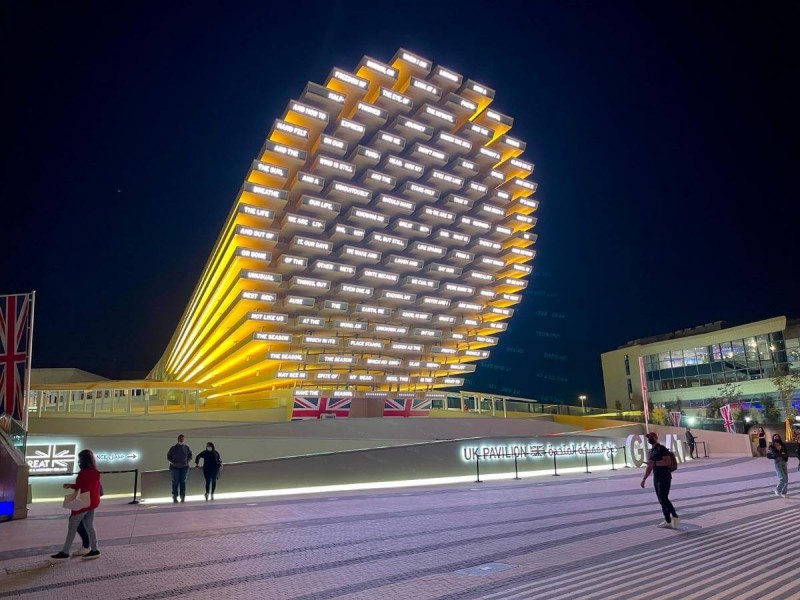 Pavilon Velké Británie na Expo Dubai 2020.