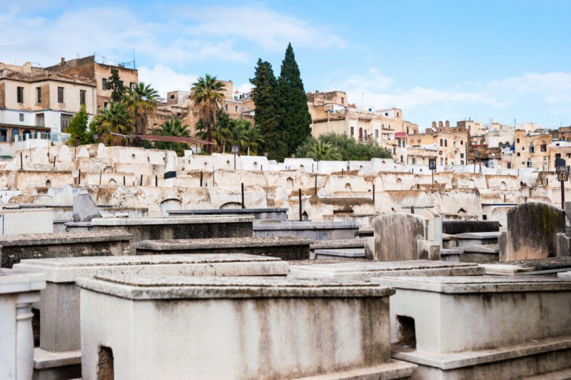 Židovský hřbitov ve čtvrti Mellah.