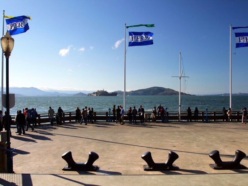 Molo rybářů Fisherman Wharf.