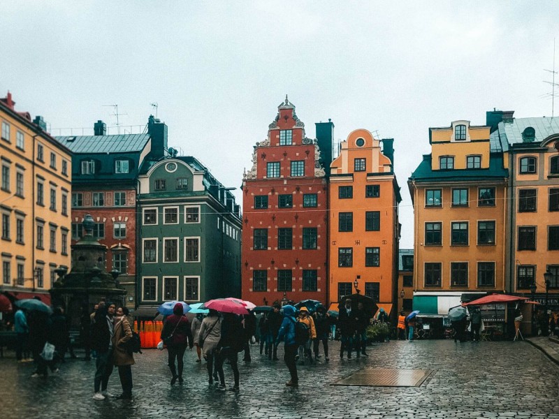 Nejstarší náměstí Stortorget v Gamla Stan.