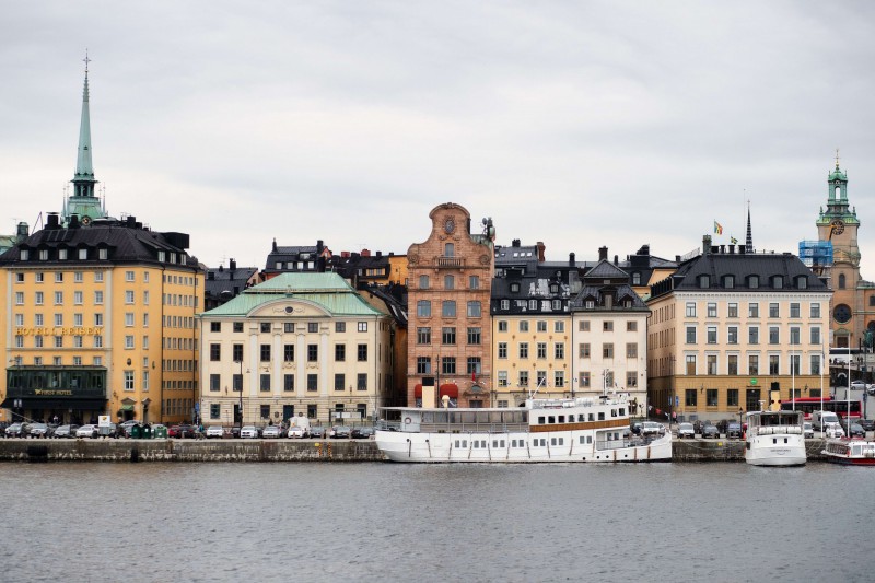 Zajímavá architektura v Gamla Stan.