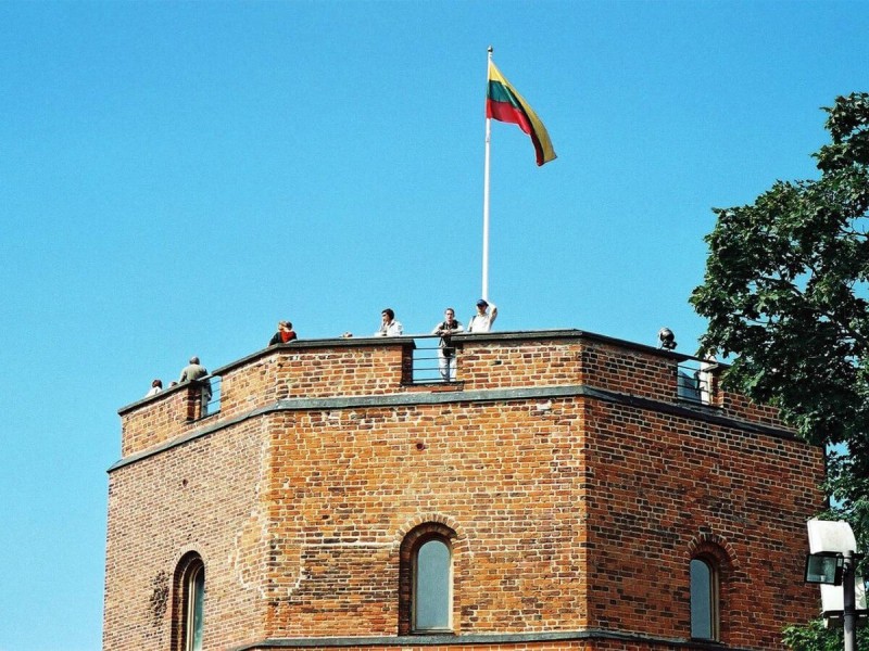 Nejstarší Gediminasův hrad ve městě Vilnius.