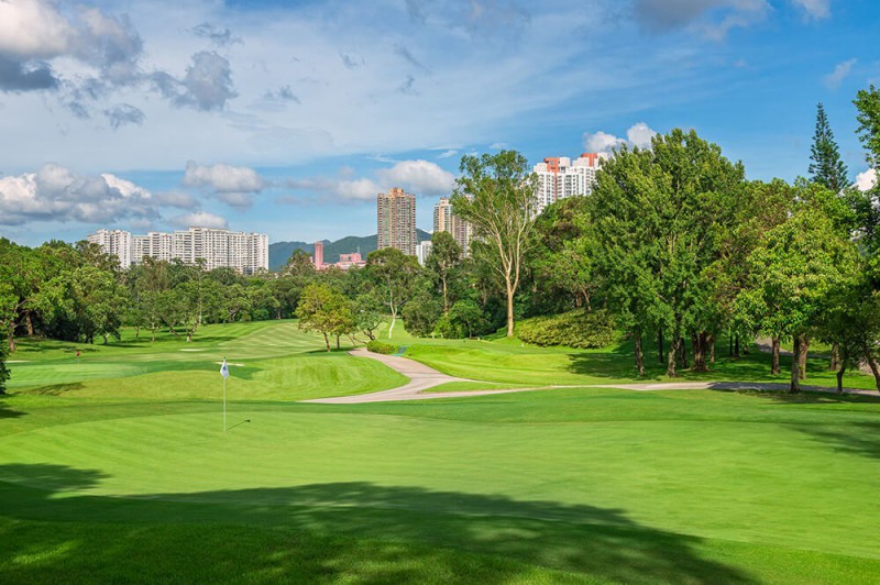 Golfové hřiště v Hongkongu.