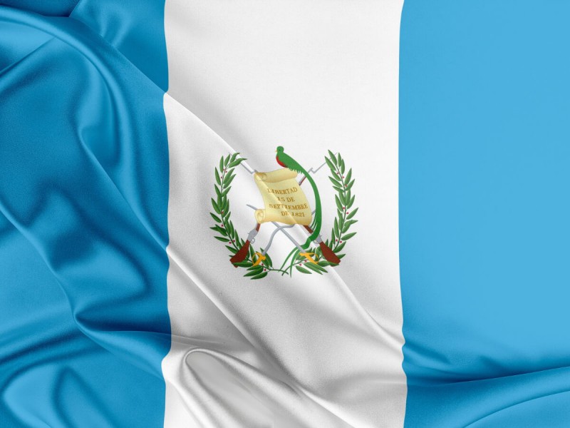Vlajka Guatemaly.