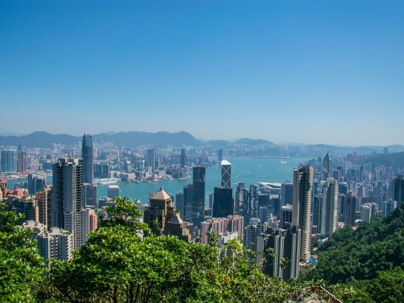 Výhled na Hong Kong.