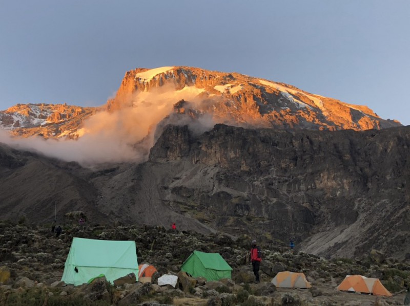 Západ slunce, Kilimanjaro
