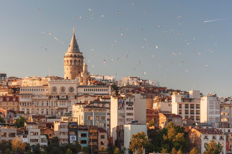 Věž Galata v Istanbulu, Turecko