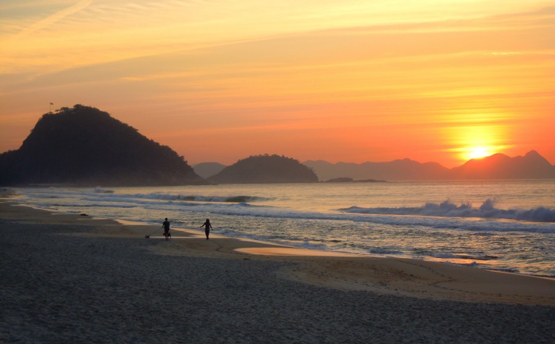 Západ slunce nad Rio de Janeiro