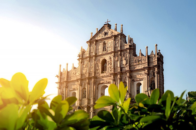 Ruiny katedrály svatého Pavla v Macao.
