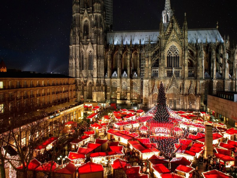 Vánoční trhy v Kolíně nad Rýnem.