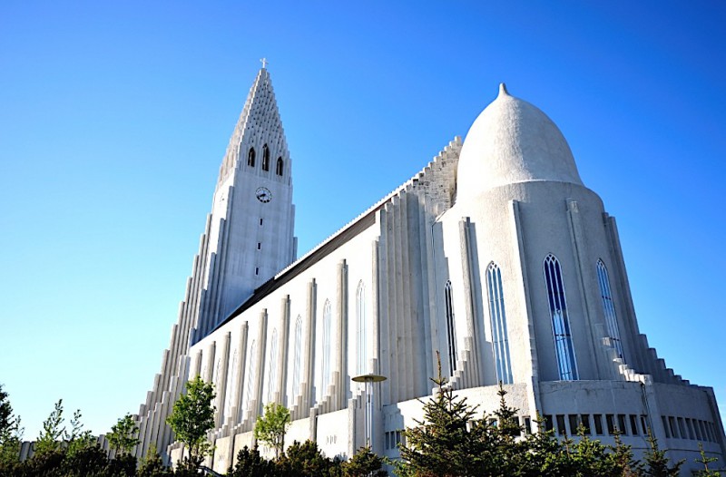 Kostel Hallgrimskirkja.