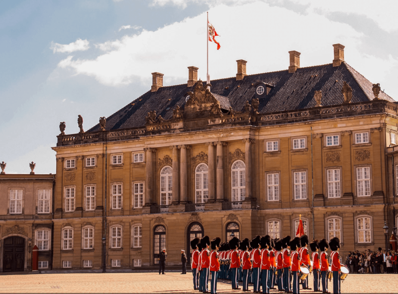 Královský palác Amalienborg.