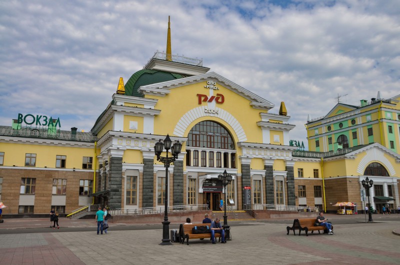 Vlaková stanice v Krasnojarsku